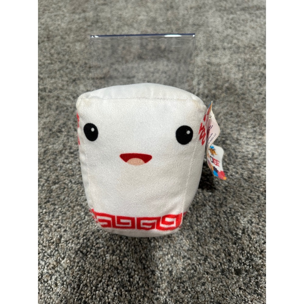 Toy Factory Plush Paradise Chinese Takeout Box Food Plush White Red